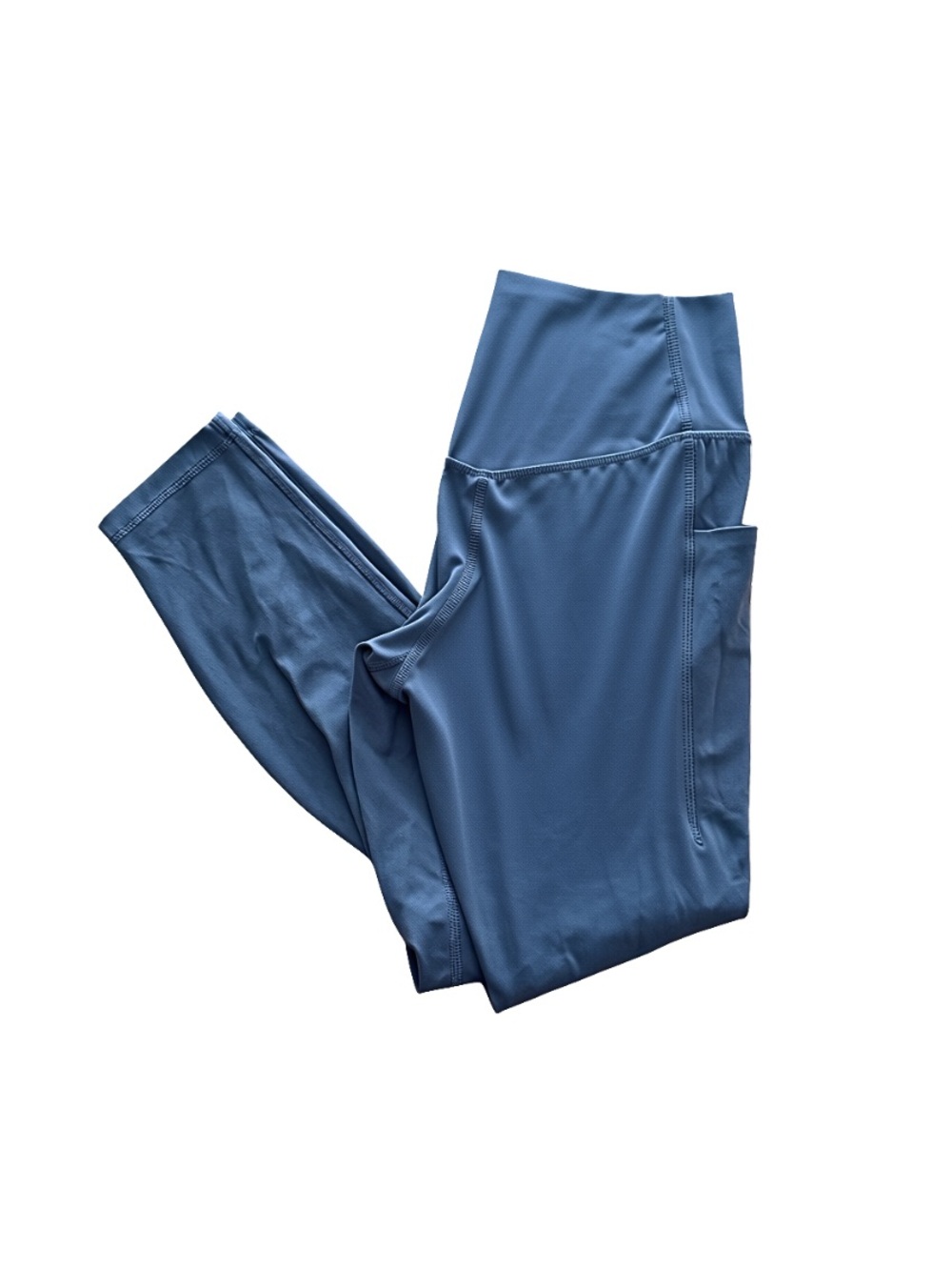 Women’s Grey High-Rise Ankle Leggings w/Side Pockets (Size M)